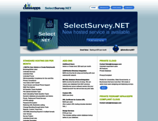 selectsurvey.net screenshot