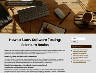 seleniumexamples.com screenshot