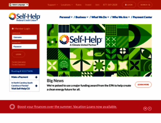 self-helpfcu.org screenshot