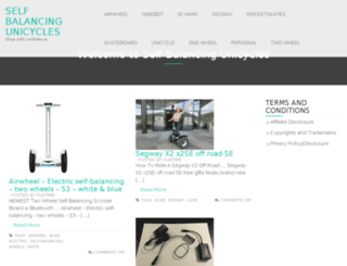 selfbalancingunicycles.com screenshot