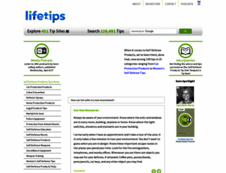selfdefenseproducts.lifetips.com screenshot