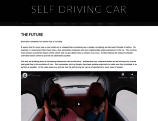 selfdrivingcarproject.wordpress.com screenshot