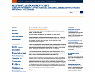 selfeducatedconservative.wordpress.com screenshot