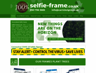 selfie-frame.co.uk screenshot
