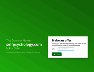 selfpsychology.com screenshot