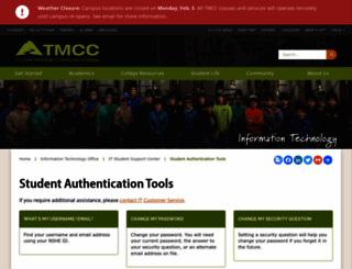 selfservice.tmcc.edu screenshot