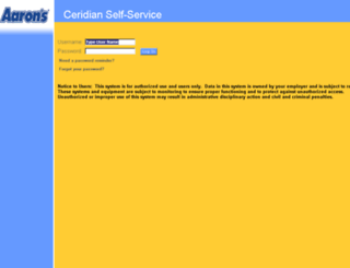 selfservice2.aarons.com screenshot