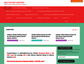 selfstudyhistory.com screenshot