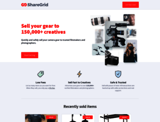 sell.sharegrid.com screenshot