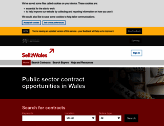 sell2wales.gov.wales screenshot