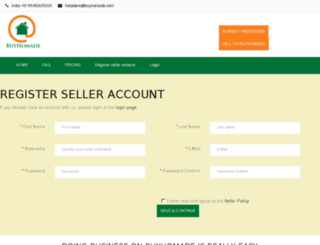 seller.buyhomade.com screenshot
