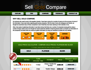 sellgoldcompare.info screenshot