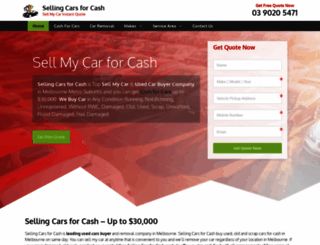 sellingcarsforcash.com.au screenshot