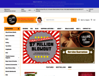 sellingoutsoon.com.au screenshot