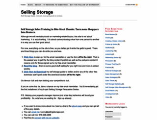 sellingstorage.com screenshot