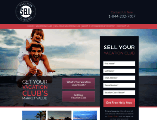 sellvacationclub.com screenshot