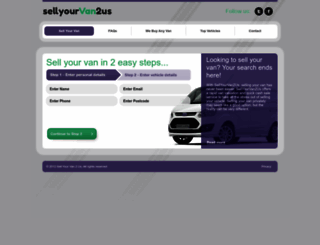 sellyourvan2us.com screenshot