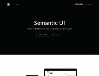 semantic-ui.com screenshot