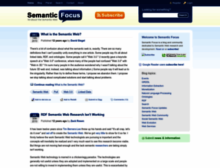 semanticfocus.com screenshot