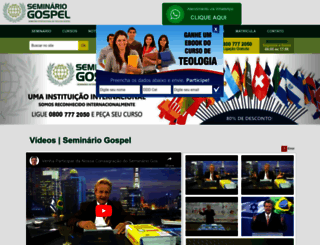 seminariogospel.com.br screenshot