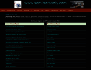 seminarsonly.com screenshot