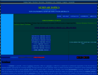 seminartopics.webs.com screenshot