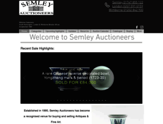 semleyauctioneers.com screenshot