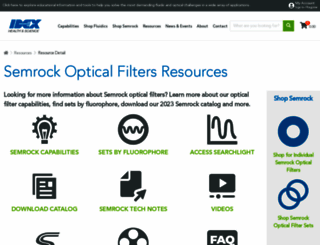 semrock.com screenshot