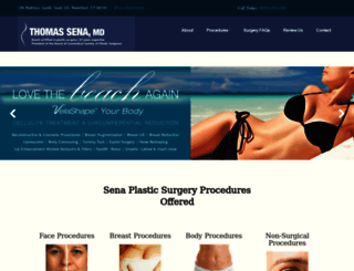 senaplasticsurgery.com screenshot