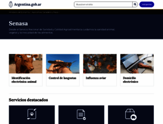 senasa.gob.ar screenshot