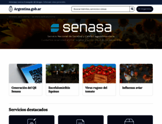 senasa.gov.ar screenshot