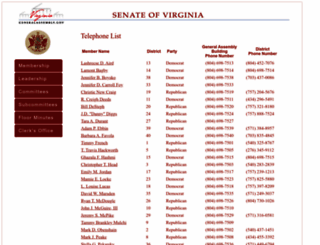 senate.virginia.gov screenshot