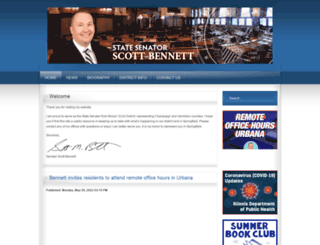senatorbennett.com screenshot