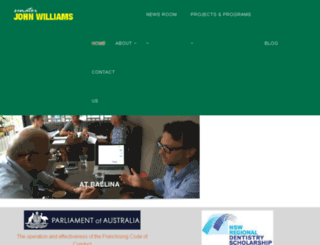senatorjohnwilliams.com screenshot