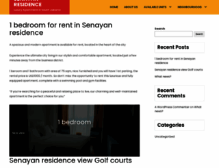 senayanresidence.com screenshot