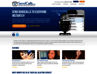 sendcalls.com screenshot