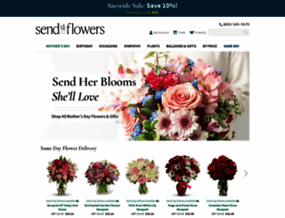 sendflowers.com screenshot