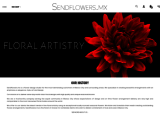 sendflowers.mx screenshot