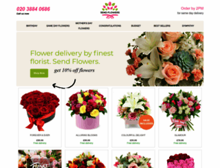 sendflowers.org.uk screenshot