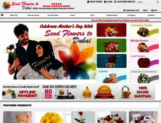 sendflowerstodubai.com screenshot
