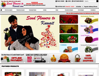 sendflowerstokuwait.com screenshot