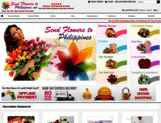 sendflowerstophilippines.net screenshot