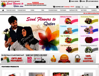 sendflowerstoqatar.com screenshot