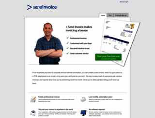 sendinvoice.co.uk screenshot