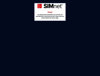 seneca.simnetonline.com screenshot