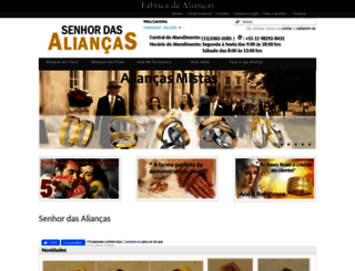 senhordasaliancas.com.br screenshot