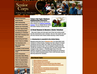 seniorcorps.org screenshot