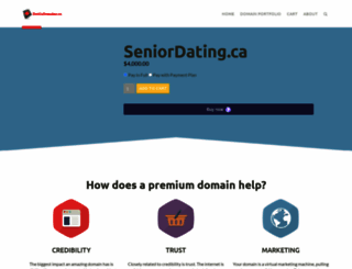 seniordating.ca screenshot