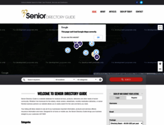 seniordirectoryguide.com screenshot