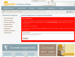 senioren-shop-munter.de screenshot